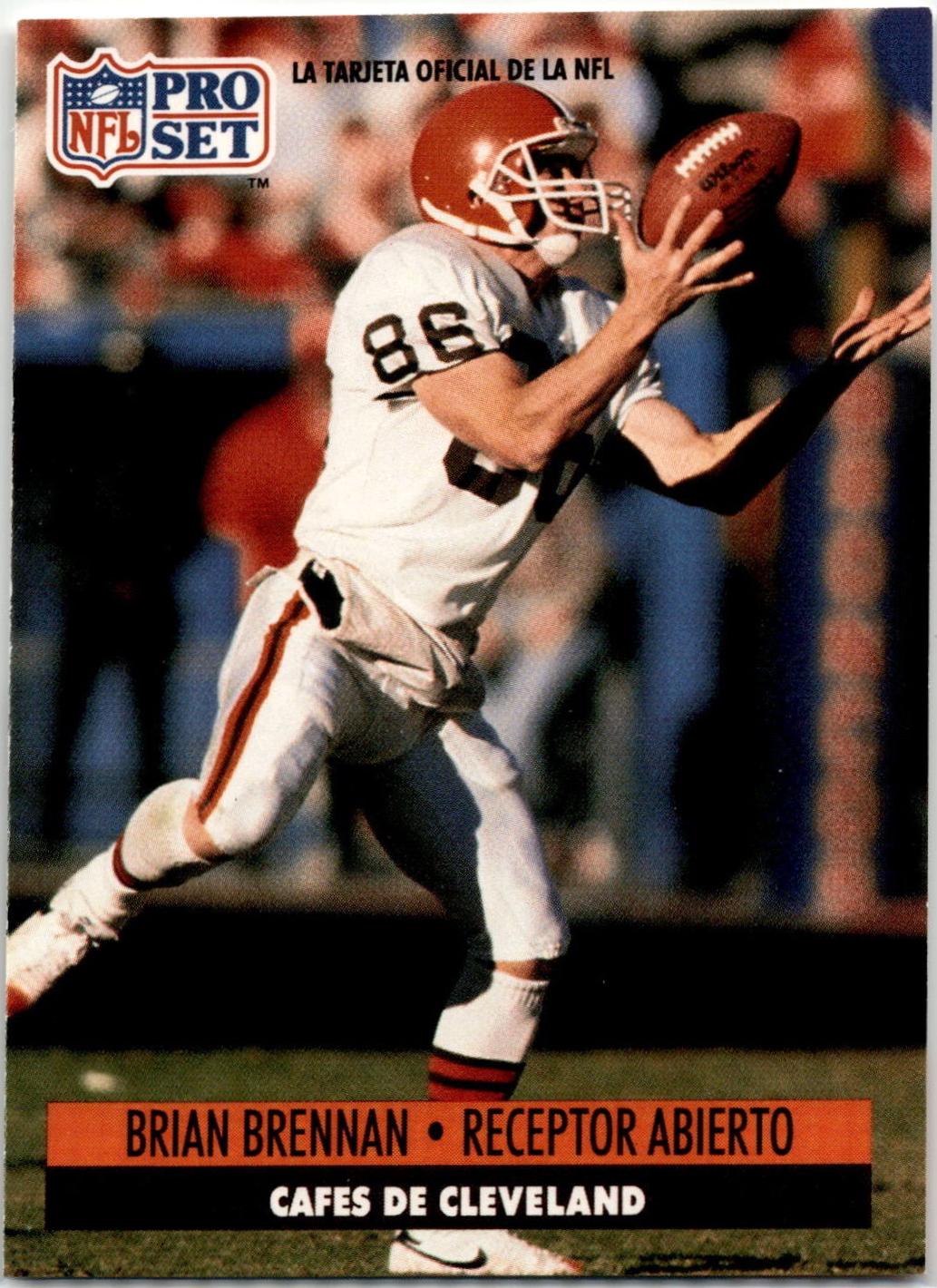 Brian Brennan #38 Football Cards 1991 Pro Set Spanish