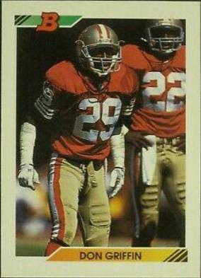 Don Griffin #26 Football Cards 1992 Bowman