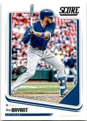 Kris Bryant #4 Baseball Cards 2018 Panini Chronicles Score