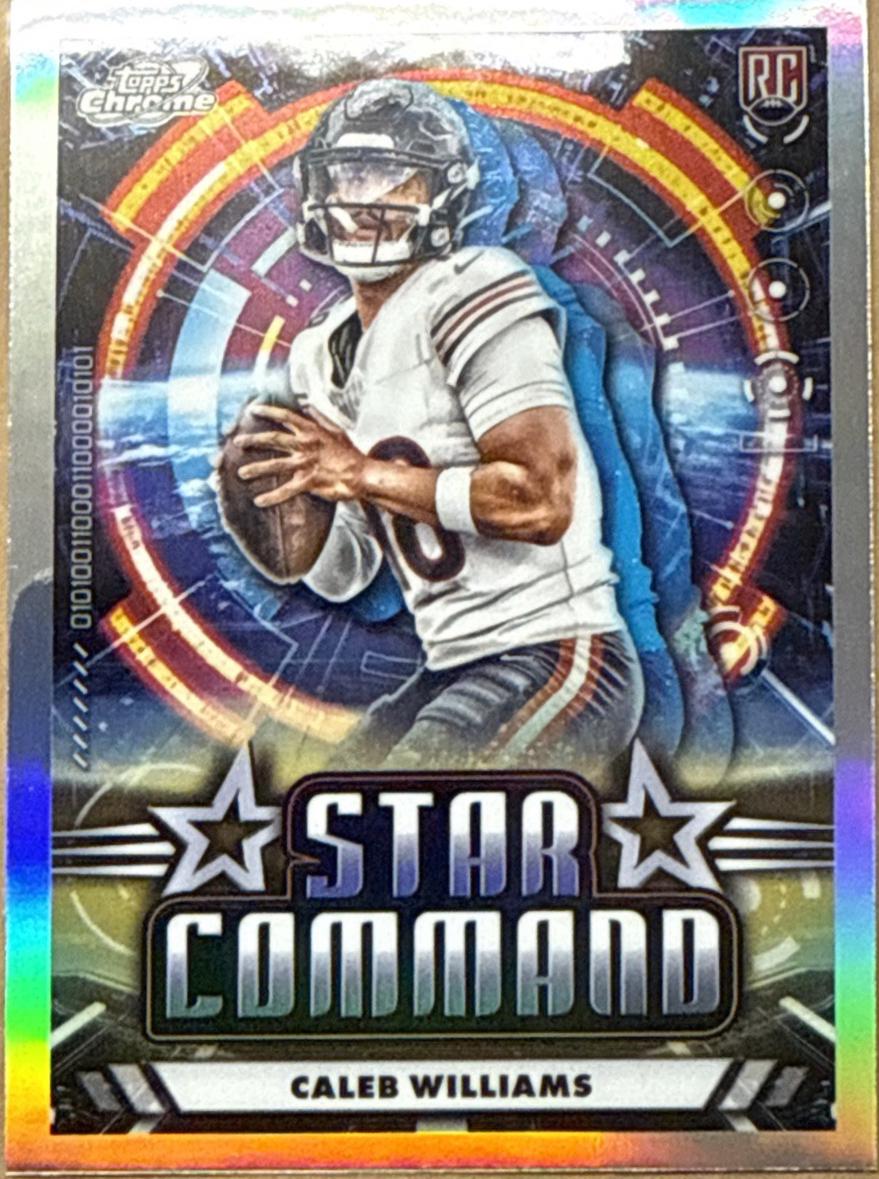 Caleb Williams #SC-5 Football Cards 2024 Topps Cosmic Chrome Star Command