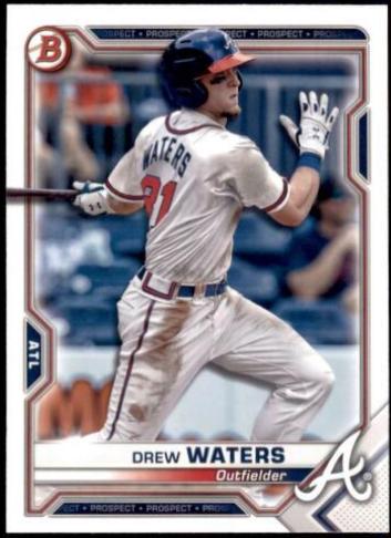Drew Waters #BP-81 2021 Bowman Paper Prospects Baseball