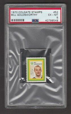 Bill Goldsworthy #52 Hockey Cards 1970 Colgate Stamps