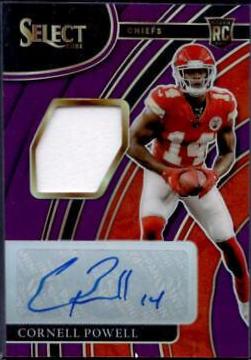 Cornell Powell #RS-CPO Football Cards 2021 Panini Select Rookie Signatures
