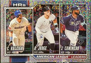 Aaron Judge/Junior Caminero/Cal Raleigh (League Leaders)