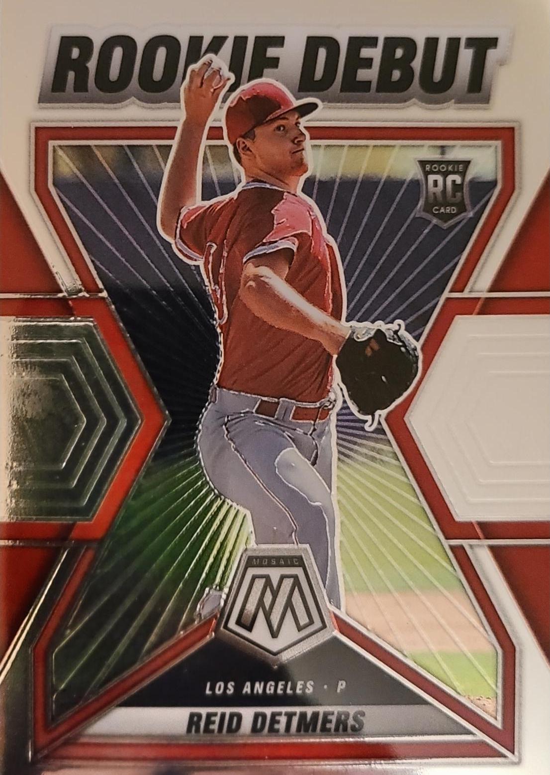 Reid Detmers #RD-11 Baseball Cards 2022 Panini Mosaic Rookie Debut