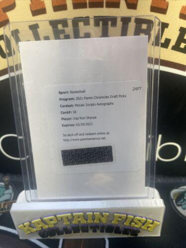 Day'Ron Sharpe #MSA-DR Basketball Cards 2021 Panini Chronicles Draft Picks Mosaic Scripts Autographs