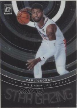 Paul George #5 Basketball Cards 2019 Panini Donruss Optic Star Gazing
