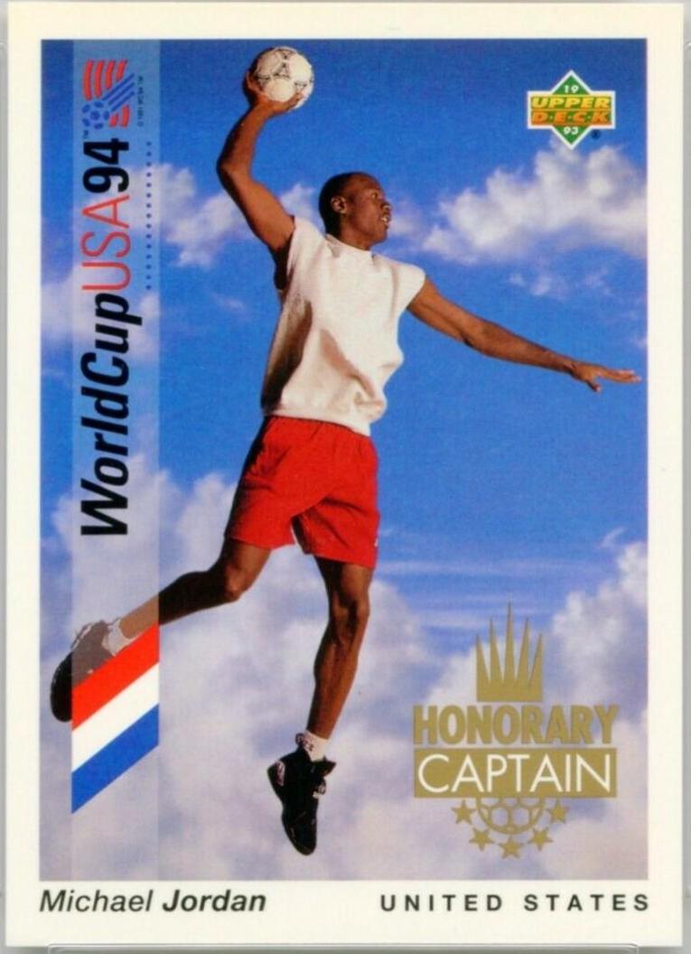 Michael Jordan #HC3 Basketball Cards 1993 Upper Deck Honorary Captain World Cup
