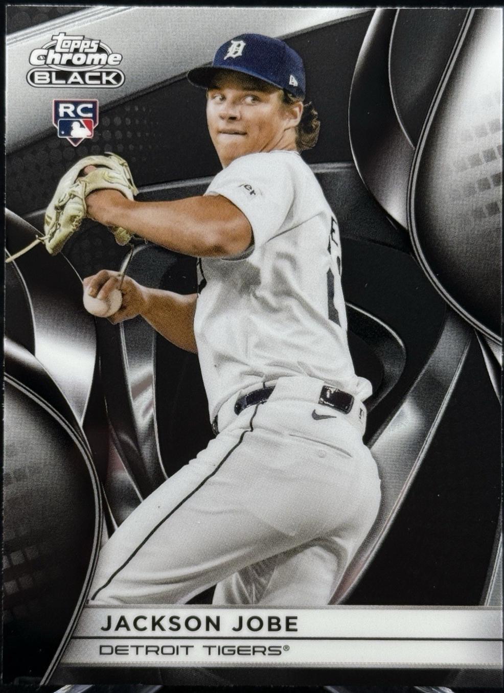 Jackson Jobe #60 Baseball Cards 2025 Topps Chrome Black