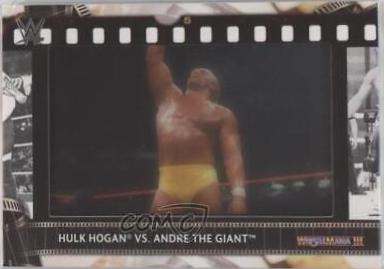 Hulk Hogan vs. Andre the Giant #FS-HG Wrestling Cards 2021 Topps WWE Match Film Strips Relics