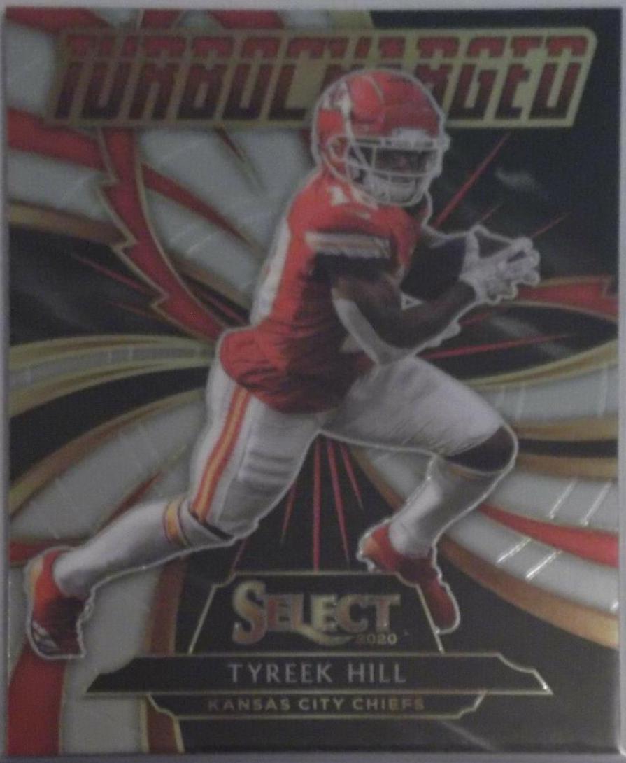 Tyreek Hill #T1 Football Cards 2020 Panini Select Turbocharged