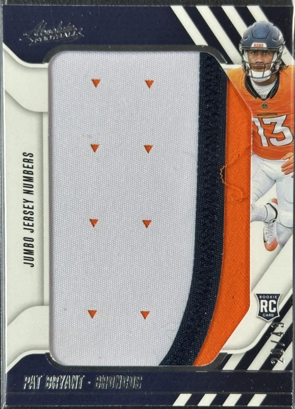 Pat Bryant #JJN-PBT 2025 Panini Absolute Football Jumbo Jersey Number
