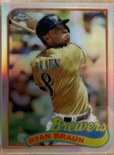 Ryan Braun #RB Baseball Cards 2014 Topps Chrome 1989