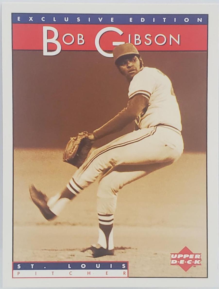Bob Gibson #11 Baseball Cards 1995 Upper Deck Sonic Heroes of Baseball