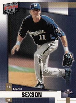 Richie Sexson #83 Baseball Cards 2002 Donruss Fan Club