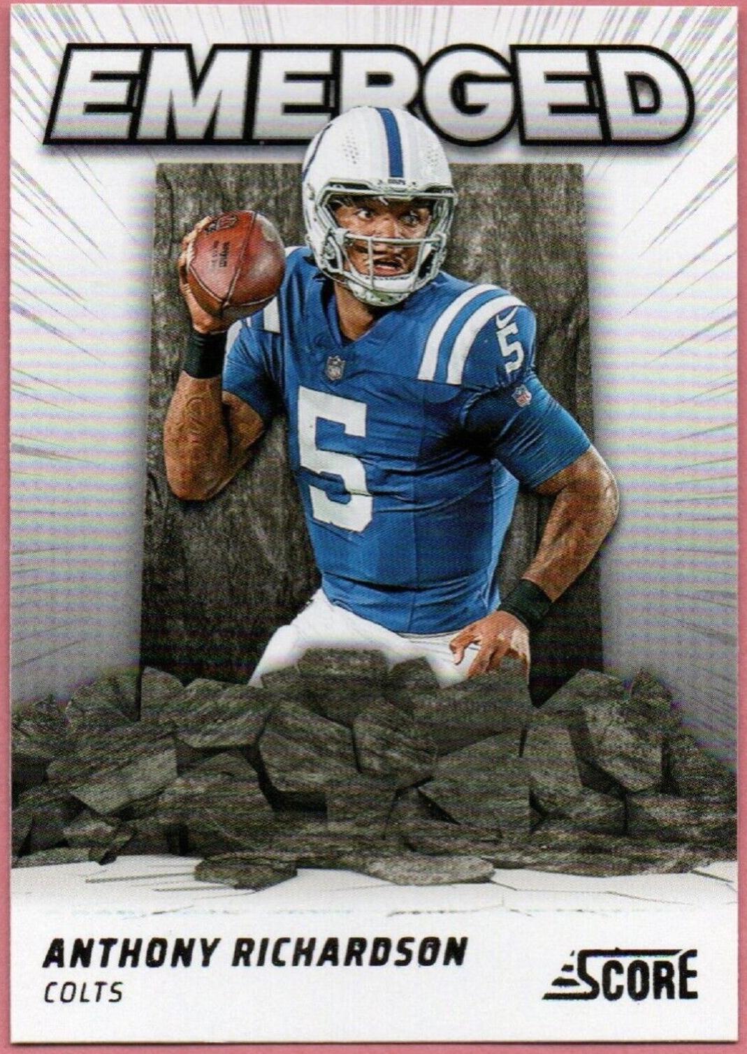 Anthony Richardson #EM-ARN Football Cards 2024 Panini Score Emerged