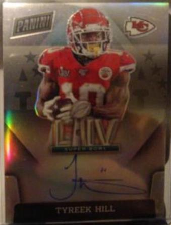 Tyreek Hill #SBLIV-TH Football Cards 2023 Panini Donruss Super Bowl Signatures
