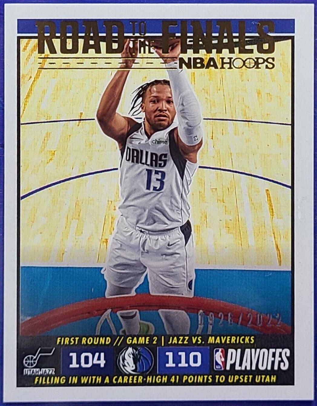 Jalen Brunson #10 Basketball Cards 2022 Panini Hoops Road to the Finals