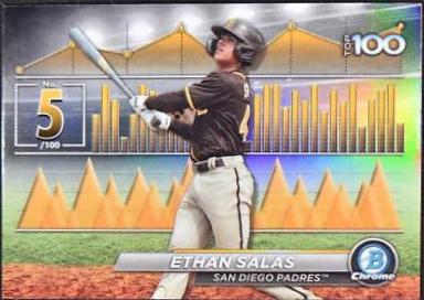 Ethan Salas #BTP-5 Baseball Cards 2024 Bowman Scouts Top 100