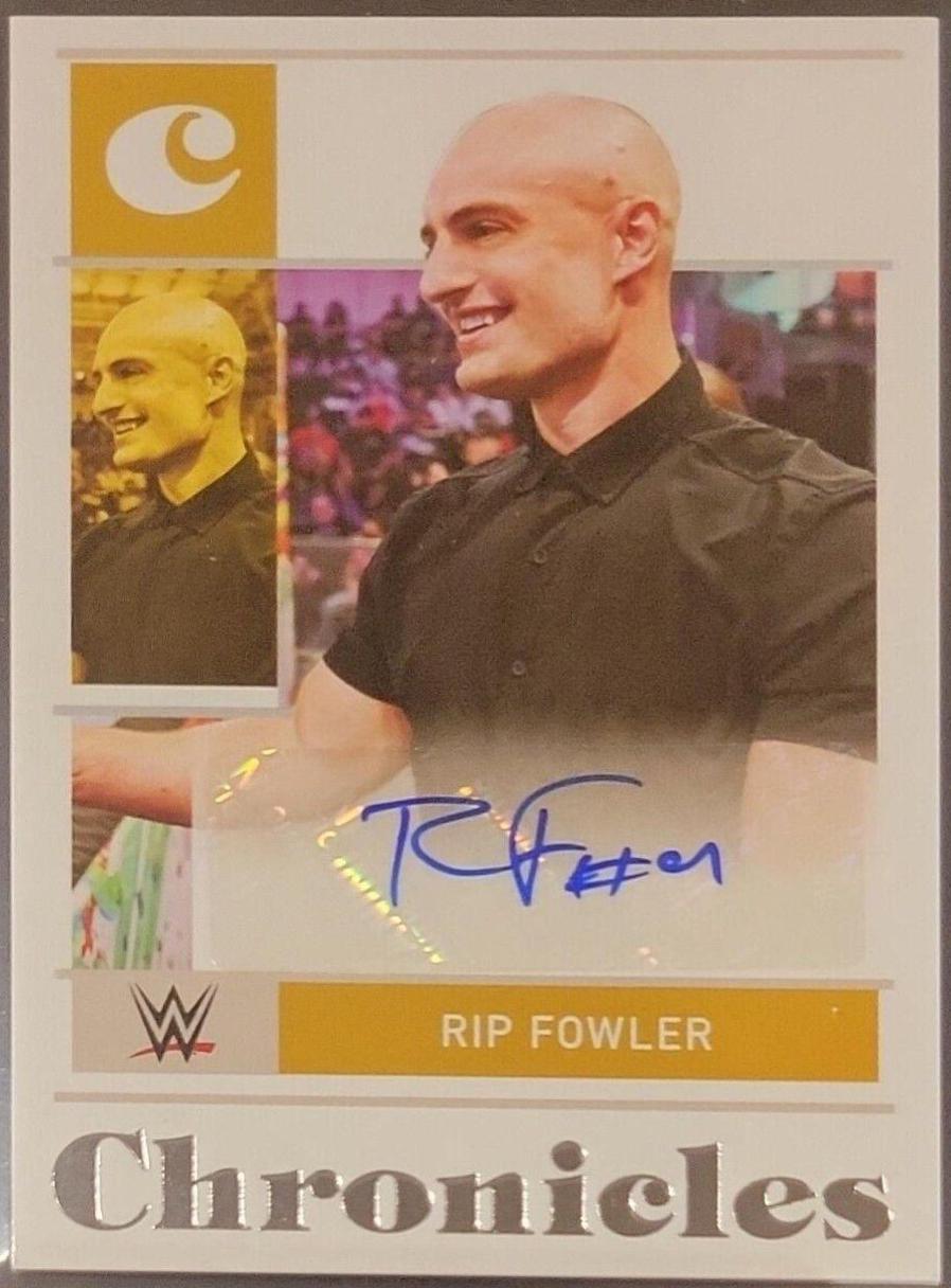 Rip Fowler #CS-RPF Wrestling Cards 2022 Panini Chronicles WWE Signatures