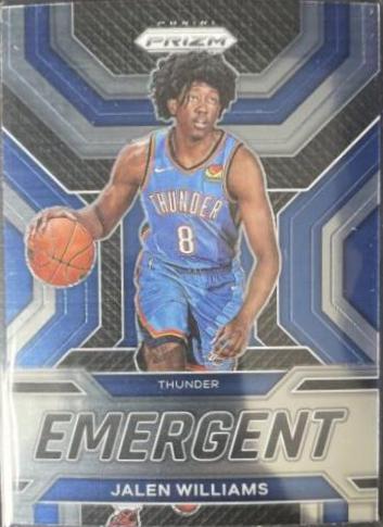 Jalen Williams #12 Basketball Cards 2022 Panini Prizm Emergent