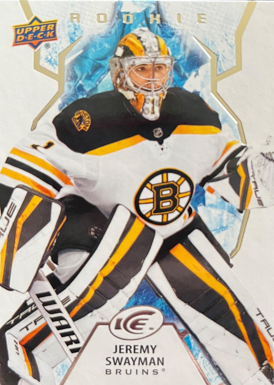 Jeremy Swayman #141 Hockey Cards 2021 Upper Deck Ice