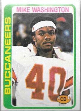 Mike Washington #48 Football Cards 1978 Topps