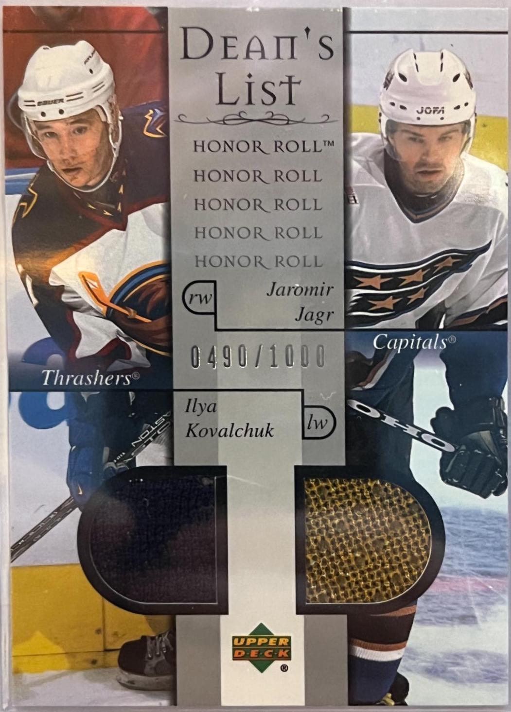 Ilya Kovalchuk #100 Hockey Cards 2001 Upper Deck Honor Roll