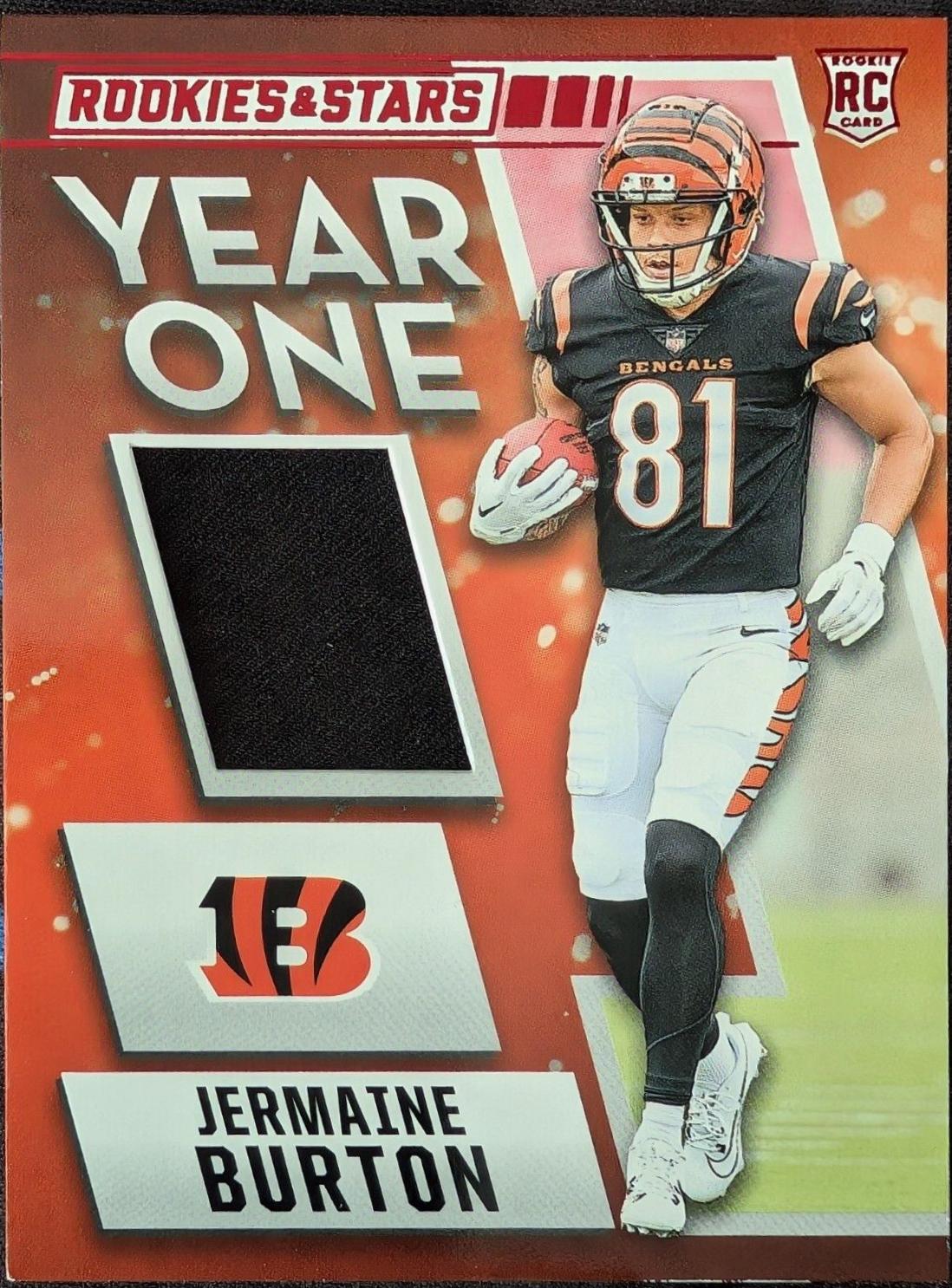 Jermaine Burton #YO-JBN Football Cards 2024 Panini Rookies & Stars Year One
