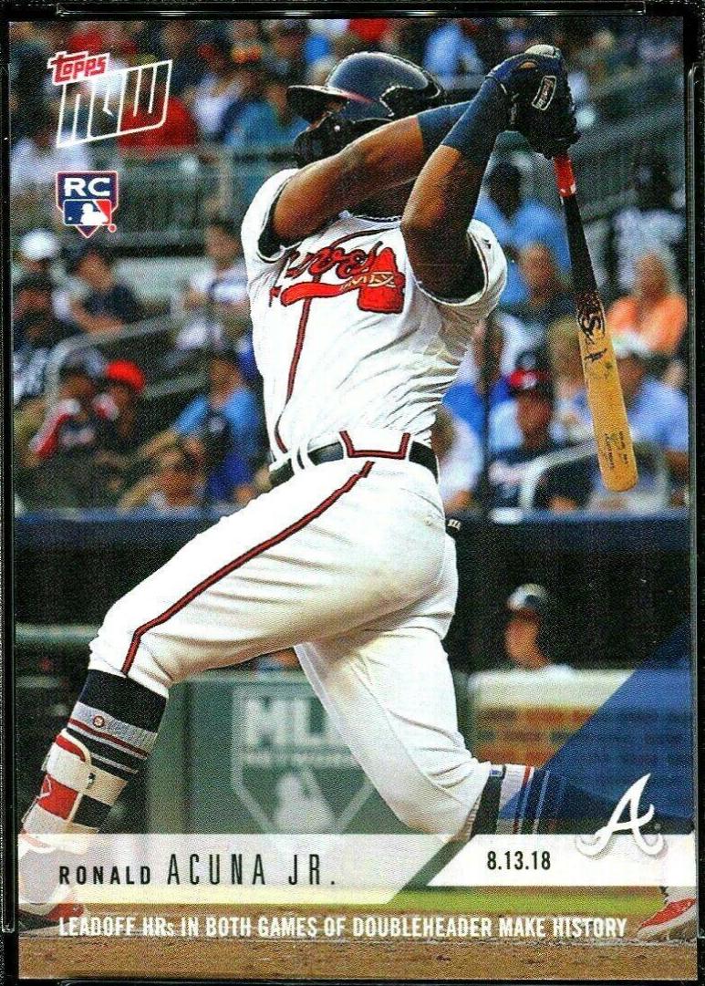 Ronald Acuna Jr. #592 Baseball Cards 2018 Topps Now