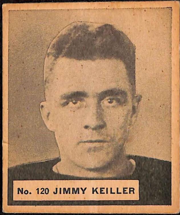 Jimmy Keiller #120 Hockey Cards 1937 V356 World Wide Gum