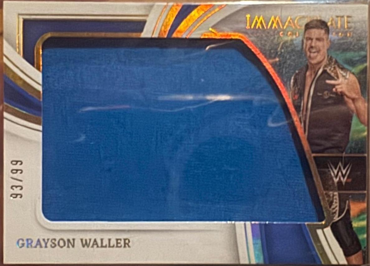 Grayson Waller #IM-GWL Wrestling Cards 2023 Panini Immaculate WWE Jumbo Memorabilia