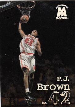 P.J. Brown #40 Basketball Cards 1998 Skybox Molten Metal