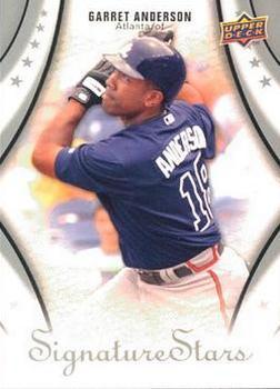 Garret Anderson #44 Baseball Cards 2009 Upper Deck Signature Stars