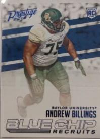 Andrew Billings #2 Football Cards 2016 Panini Prestige Blue Chip Recruits