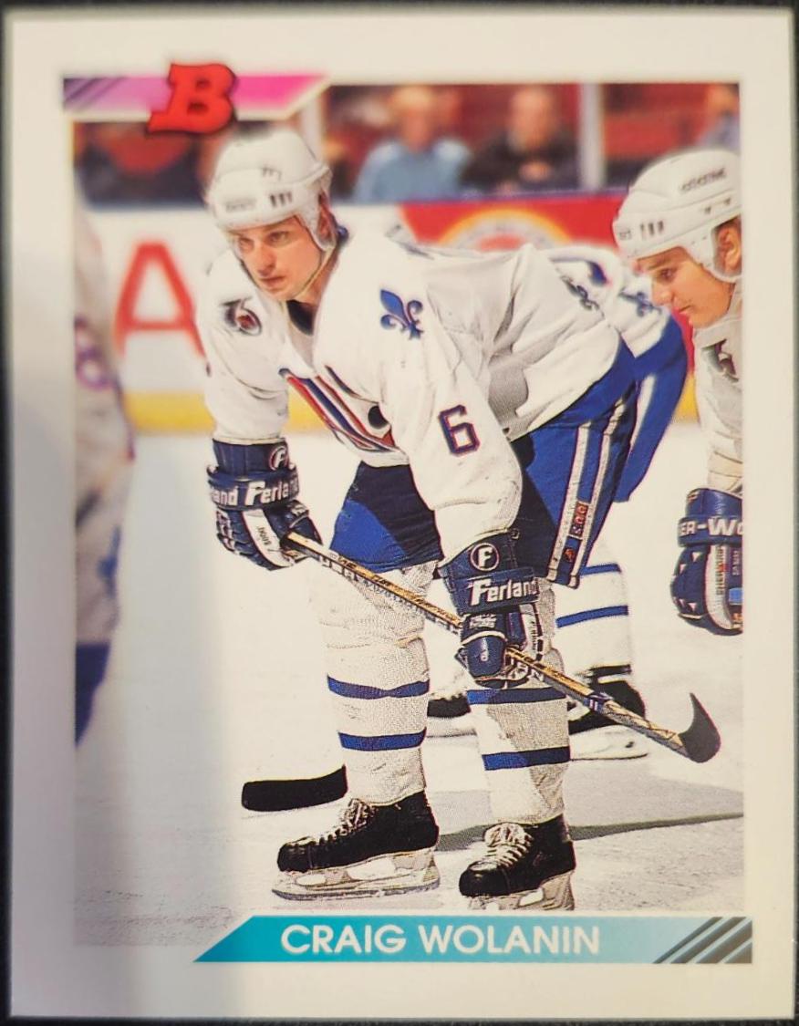 Craig Wolanin #41 Hockey Cards 1992 Bowman