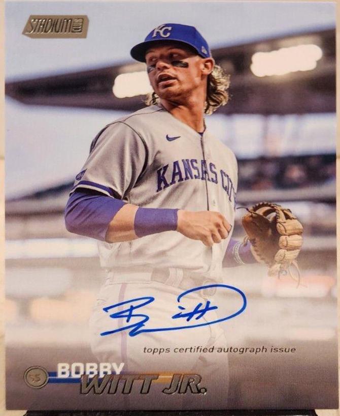 Bobby Witt Jr. #SCBA-BW Baseball Cards 2023 Stadium Club Autographs