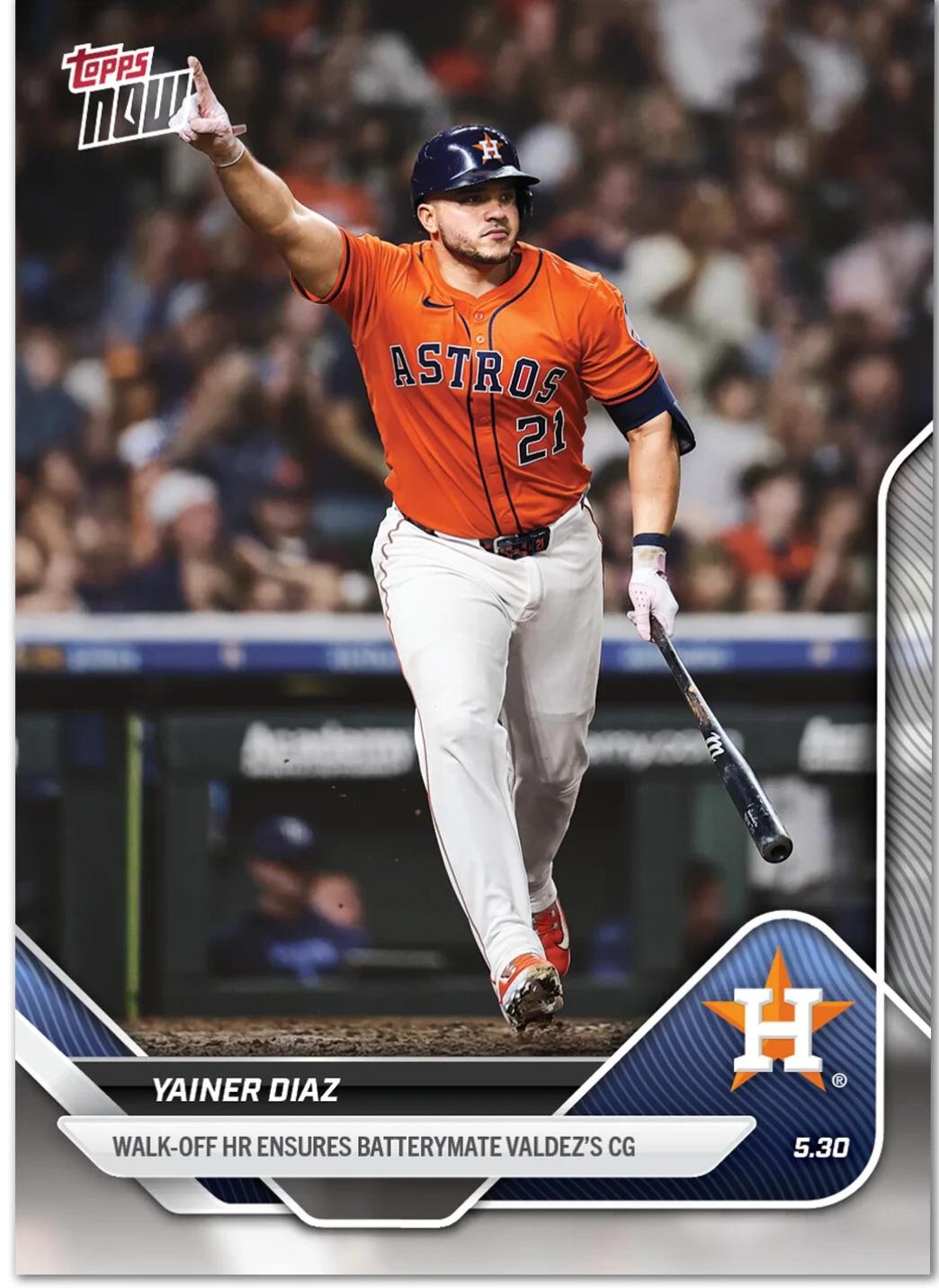 Yainer Diaz #236 2025 Topps Now Baseball