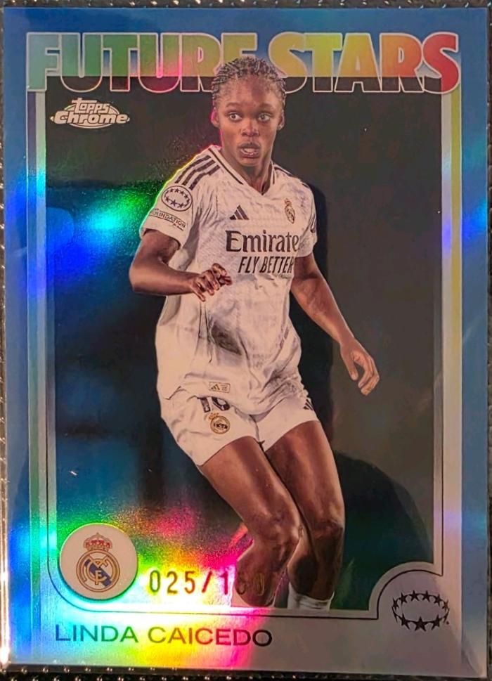 Linda Caicedo #18 2024 Topps Chrome Uwcl Soccer