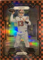 Brock Purdy [Black Red Checker] #266 Football Cards 2023 Panini Prizm Prices