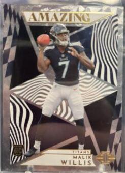 Malik Willis #A-18 Football Cards 2022 Panini Illusions Amazing
