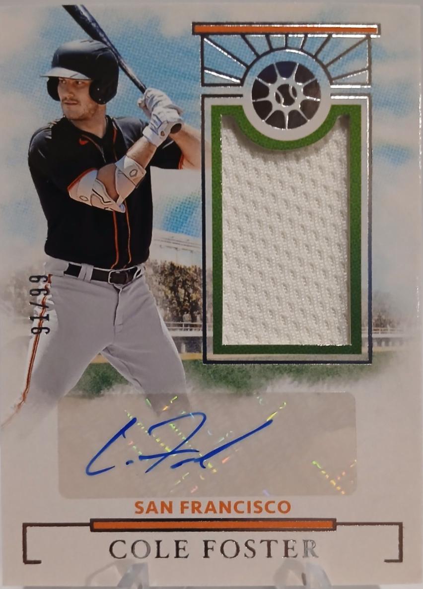 Cole Foster #PMS-CF Baseball Cards 2024 Panini Boys of Summer Prospect Material Signature