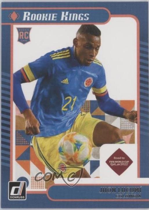 Jhon Lucumí #14 2021 Panini Donruss Road To Qatar Rookie Kings Soccer