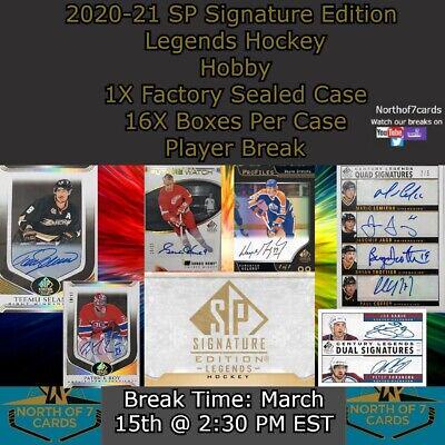 Henrik Sedin #3 Hockey Cards 2020 SP Signature Edition Legends