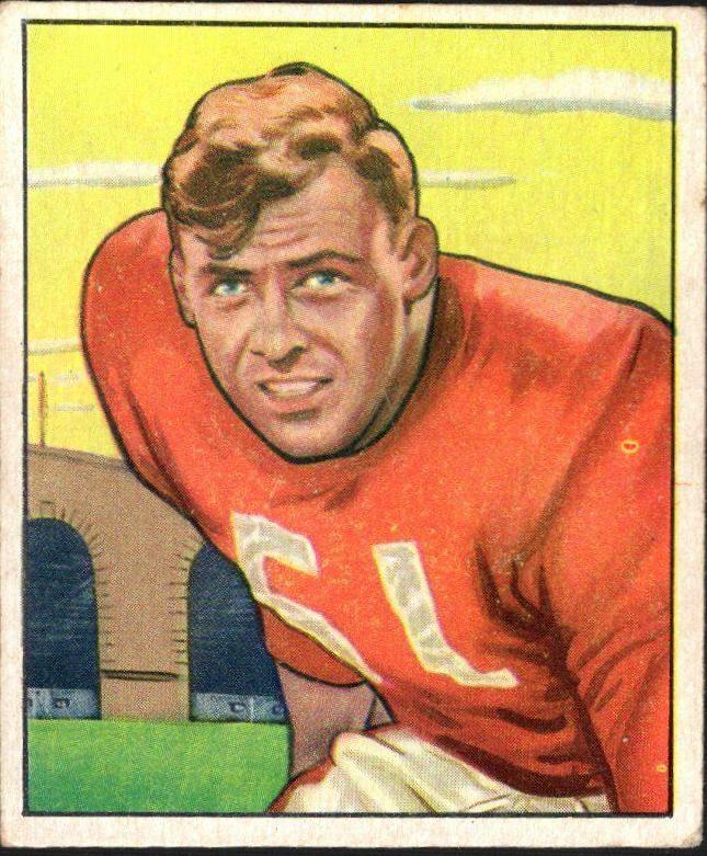 Gail Bruce #34 Football Cards 1950 Bowman