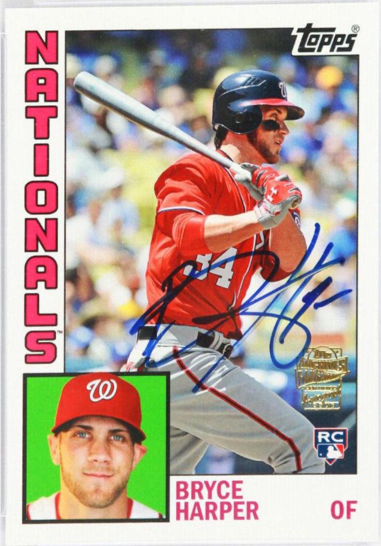 Bryce Harper #FFABHA Baseball Cards 2012 Topps Archives Fan Favorite Autographs
