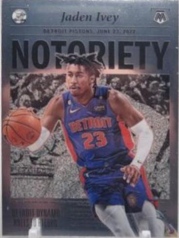 Jaden Ivey #7 Basketball Cards 2022 Panini Mosaic Notoriety