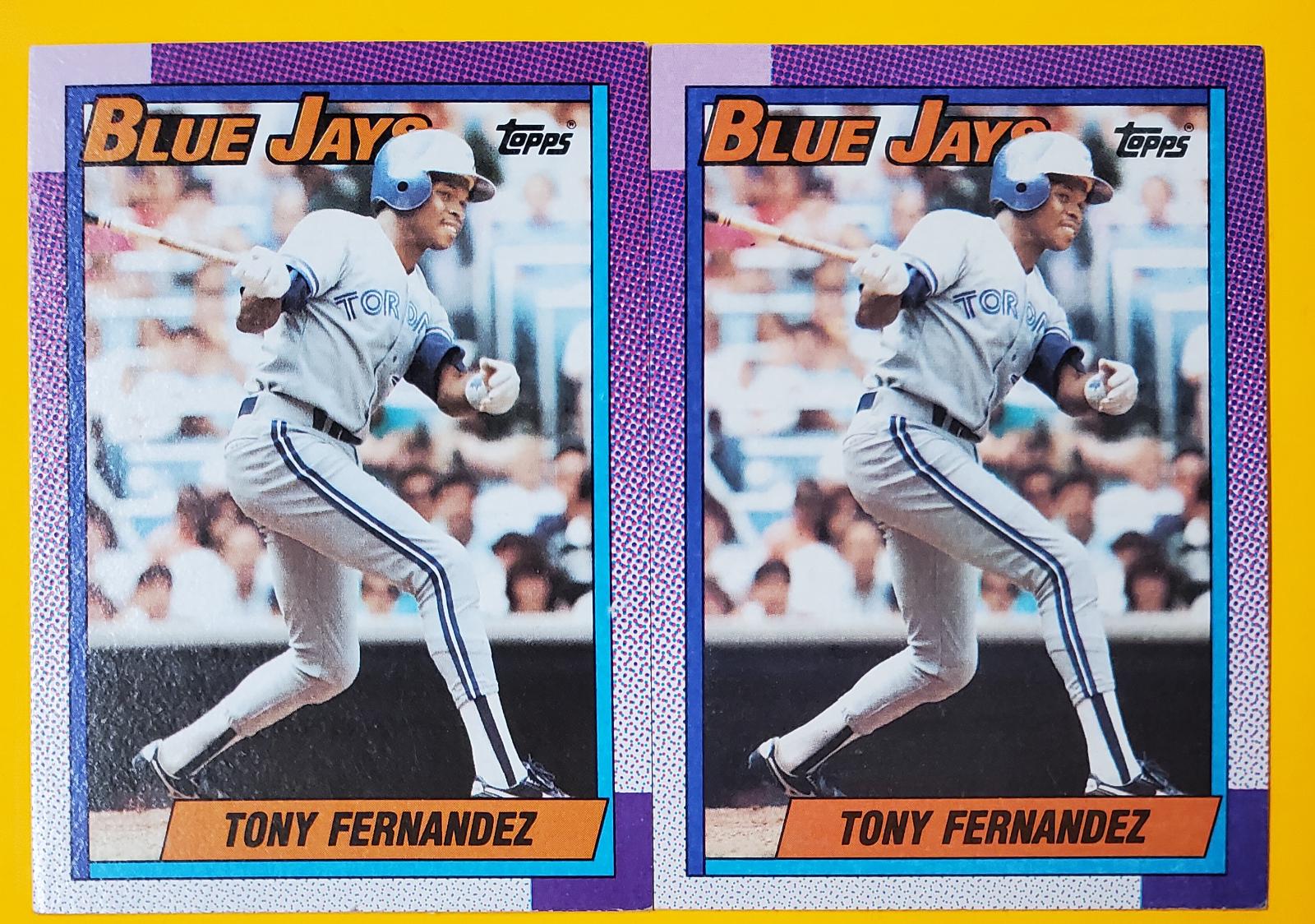 Tony Fernandez #685 Baseball Cards 1990 Topps Tiffany