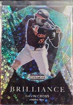 Gavin Cross #BR-GC Baseball Cards 2022 Panini Prizm Draft Picks Brilliance