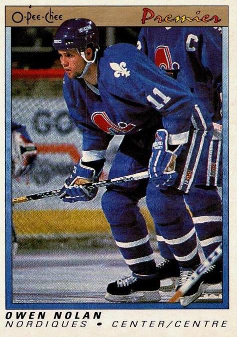 Owen Nolan #86 Hockey Cards 1990 O-Pee-Chee Premier